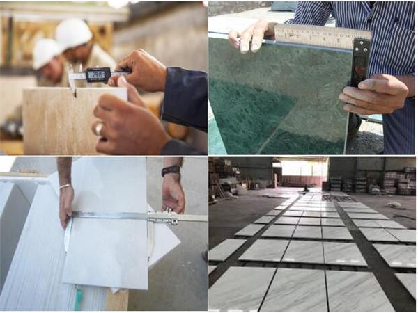 crema marfil polished marble tiles inspection