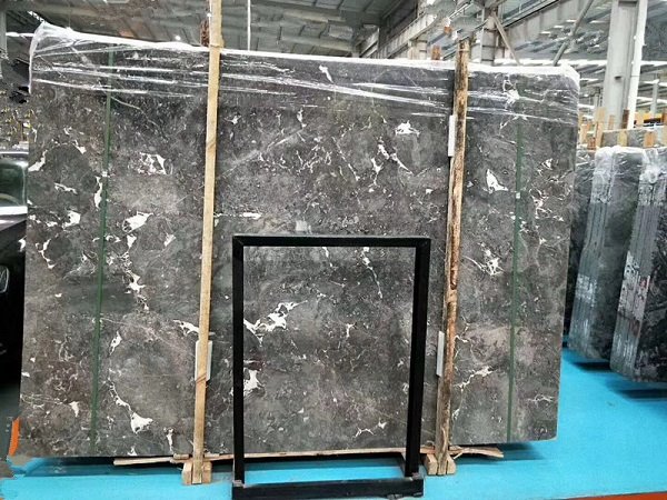 dark grey marble countertops kitchen