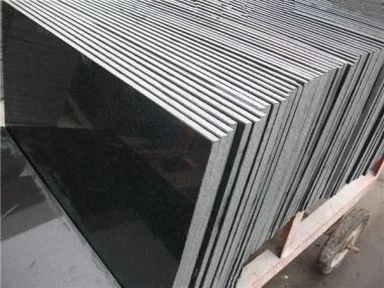 กระเบื้องหินแกรนิตสีดำสัมบูรณ์