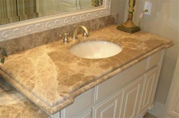 emperador marble vanity top for bathroom