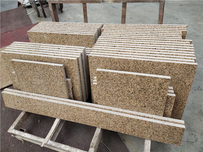 Gold granite tile for outdoor