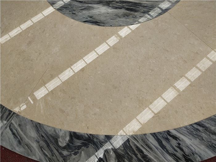 Medallions tile stone polished