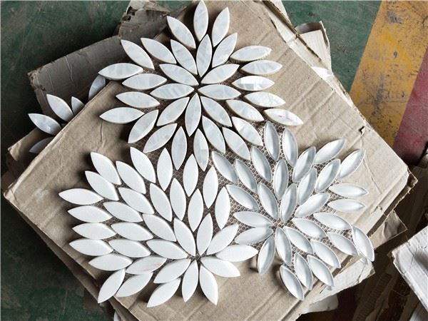 White Thassos Mosaic Tiles