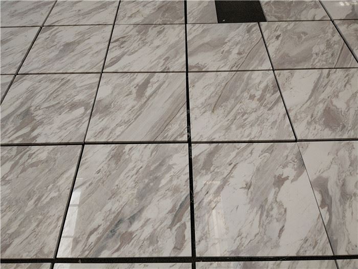 Volakas marble bathroom floor tiles