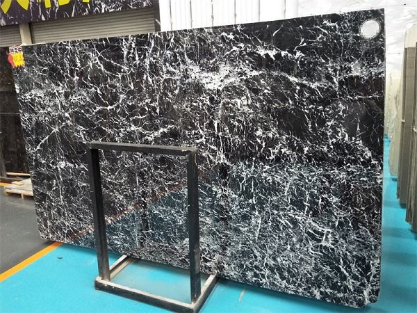 bathroom with black marble floor for batroom