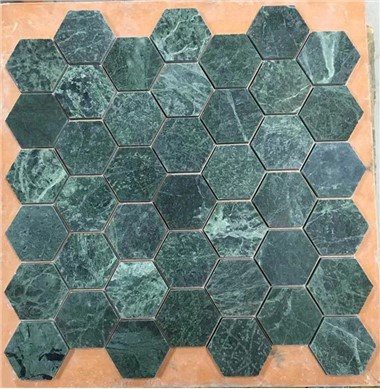 โมเสกหินอ่อนสีเขียวเข้ม