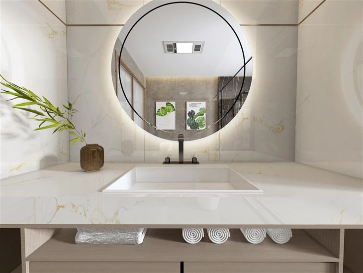 Calacatta Gold Superior Quartz vanity top