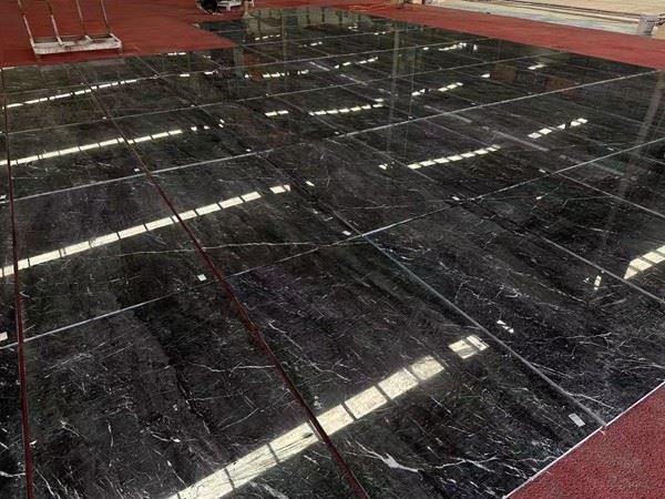 Dakara Black Marble floor Tiles