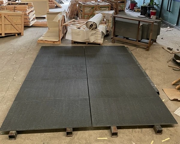 Flamed Black Basalt Pavers