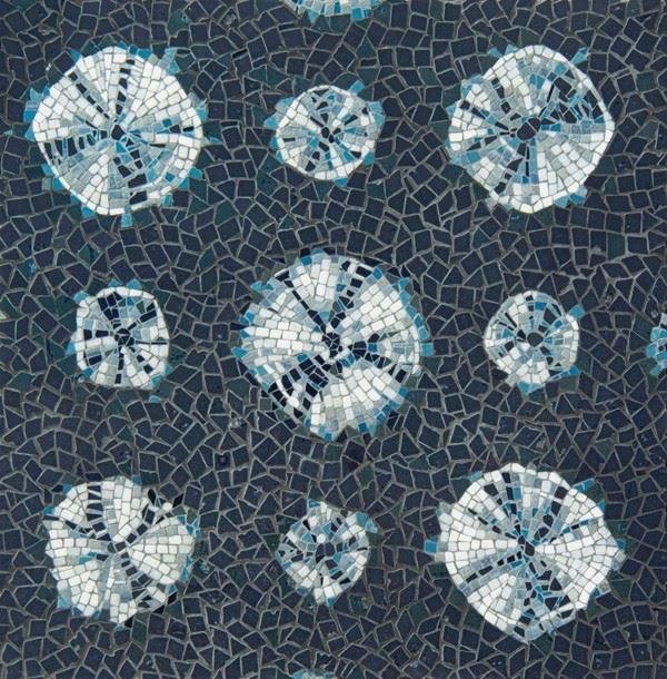 White Black Marble Mosaic Floor Tile