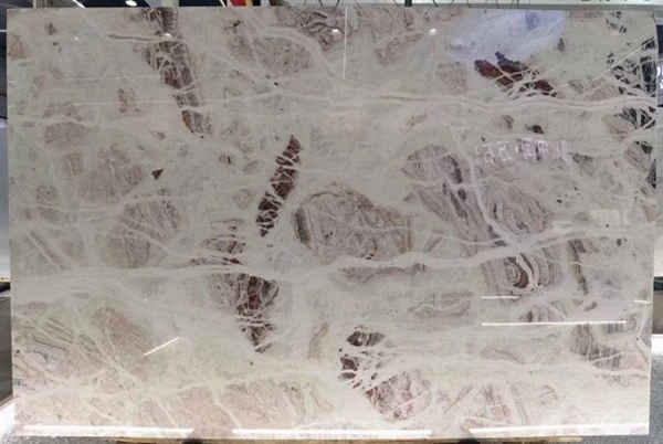 Pink White Marble Slab